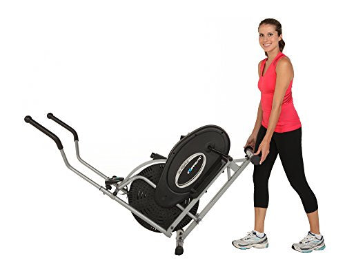 EXERPEUTIC Aero Air Crosstrainer, robuster und kompakter Ellipsentrainer mit Rillenriemenantrieb